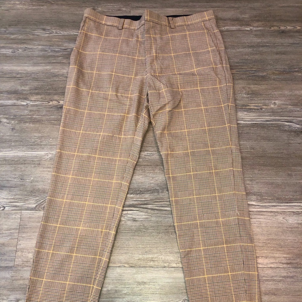 H&M PLAID DRESS PANTS (skinny fit)